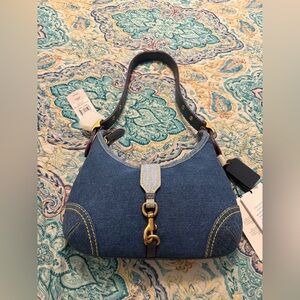 NWT Coach Denim Hampton Hobo